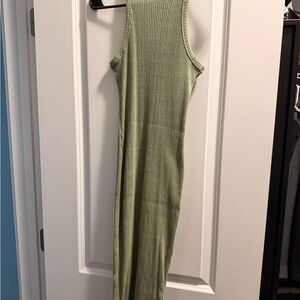 Billabong Ribbed Dress in Olive